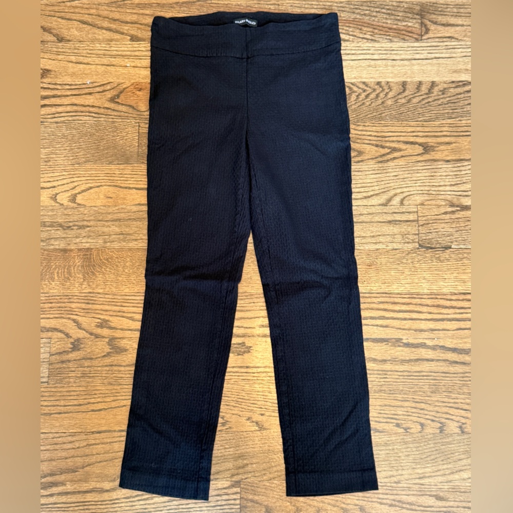 Hilary Radley Midnight Textured Straight Leg Pants – Size 8